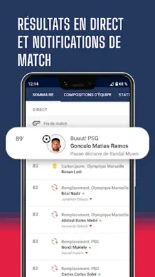 Paris Foot En Direct football android App screenshot 1